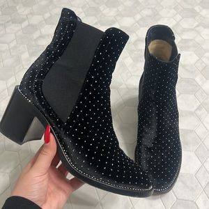 Jimmy Choo Black Velvet Boot